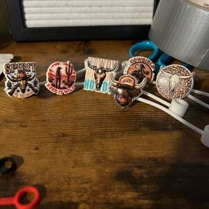 Western Themed Badge Reel Set
